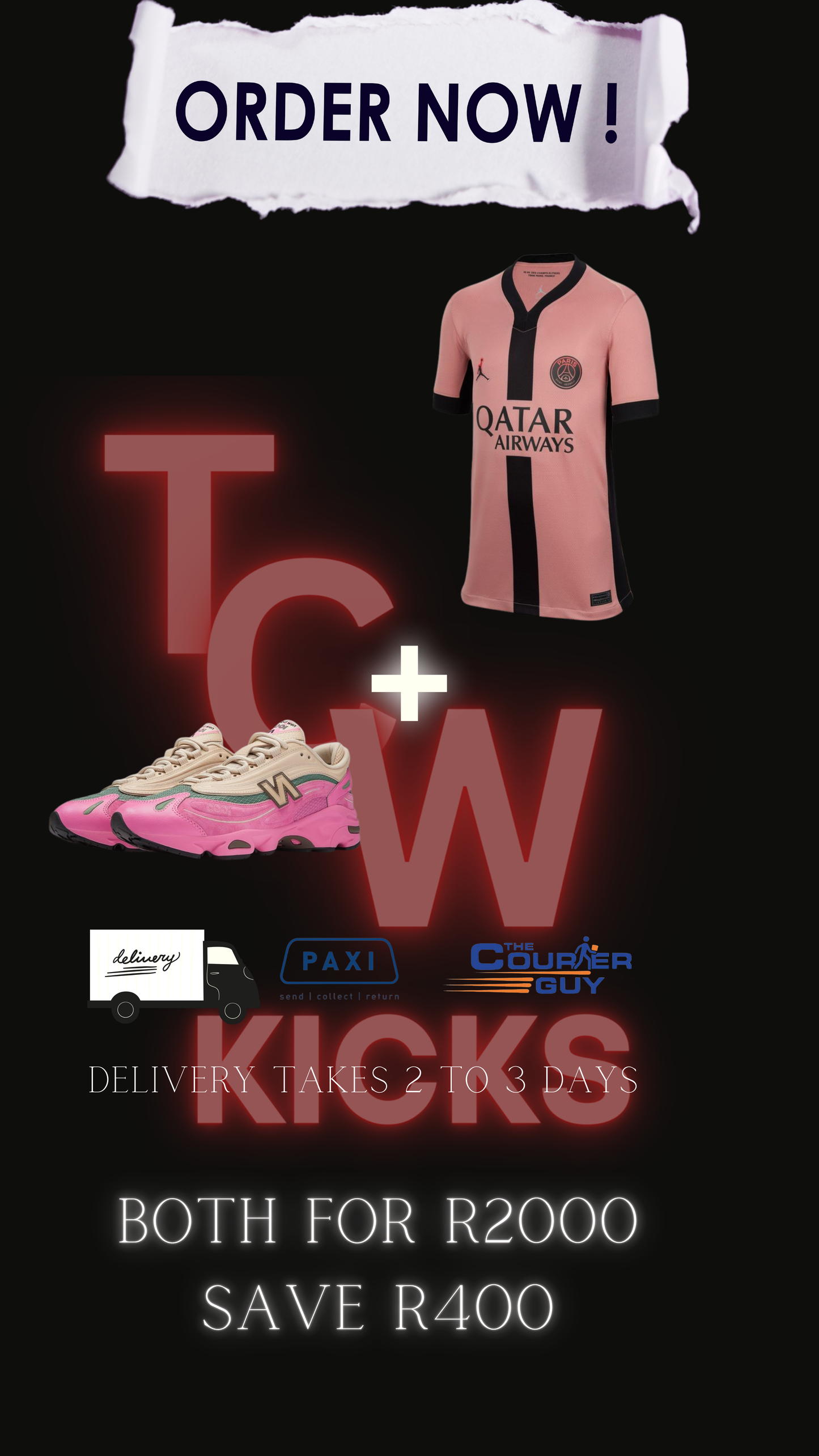 New balance and Soccer tee combo