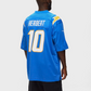 NFL LOS ANGLES CHARGERS HOME GAME JERSEY JUSTIN HERBERT #10