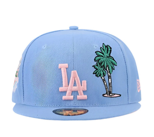 New Era 59 Fifty Los angles Palm trees