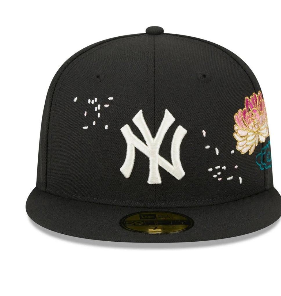 New York Yankees 59 fifty cherry blossom black cap