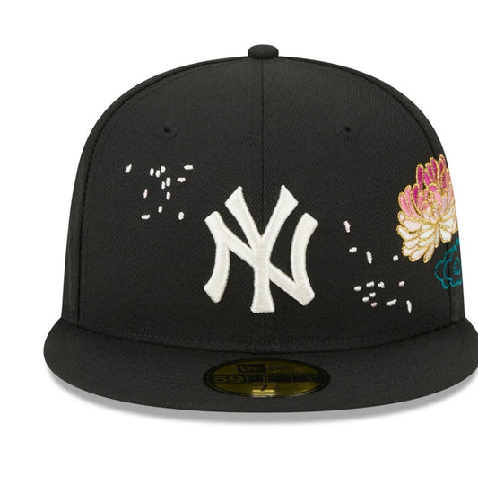 New York Yankees 59 fifty cherry blossom black cap