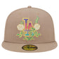 Men's Los Angeles Dodgers New Era Khaki Rose Garden 59FIFTY Fitted Hat