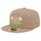 Men's Los Angeles Dodgers New Era Khaki Rose Garden 59FIFTY Fitted Hat