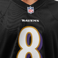 NFL BALTIMORE RAVENS ALTERNATE GAME JERSEY LAMAR JACKSON #8