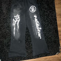HELLSTAR BLACK RACER FLARE SWEATPANTS