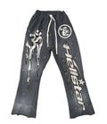 HELLSTAR GREY RACER FLARE SWEATPANTS